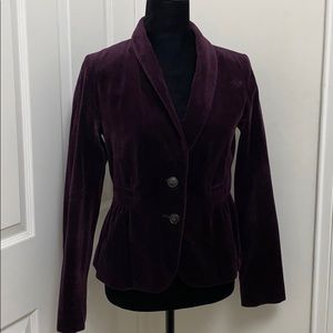Jcrew velour blazer
